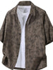 Men's Plus Size Button Up Short Sleeve Shirt test