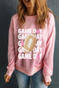 GAME DAY Round Neck Long Sleeve Sweatshirt test