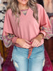 Striped Mesh Sleeve Patchwork Exposed Seam Top test