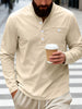 Men's Full Size Button Detail Long Sleeve Shirt Plus Size test