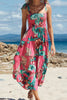 Floral Smocked Tie-Shoulder Tiered Dress test