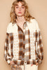 POL Plaid & Star Patchwork Contrast Long Sleeve Shacket test