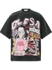 Men's Washed Anime Graphic Oversized T-Shirt test