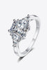3 Carat Moissanite 925 Sterling Silver Rhodium-Plated Ring test