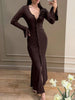 Button-Down Bodycon Maxi Dress test