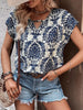 Printed Short Sleeve Blouse test