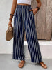 Striped Wide-Leg Pants with Elastic Waistband test