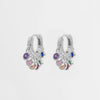 Zircon 925 Sterling Silver Huggie Earrings test