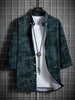 Men's Plus Size Graffiti Print Casual Shirt test