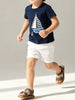 Children's Sailboat Graphic Round Neck T-Shirt test