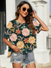 Floral Ruffled Flounce Sleeve Blouse test