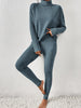 Ribbed Turtleneck Top and Pants Set test