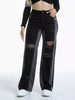 Distressed Wide-Leg Jeans test