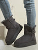 Fur Lining Ankle Boots with Buckle Strap test