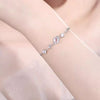 925 Sterling Silver Zircon Star Adjustable Bracelet test