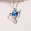 Starry Sky Inlaid Zircon Moon Star Necklace test
