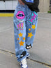 Full Size Pop Art Print Loose Fit Jeans Plus Size test