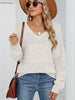 Eyelet V-Neck Long Sleeve Sweater test