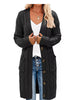 Full Size Long Sleeve Cable Knit Button-Down Cardigan with Pockets Plus Size test