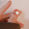 Freshwater Pearl 925 Sterling Silver Open Ring test