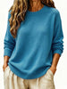 Full Size Round Neck Dropped Shoulder Sweater Plus Size test