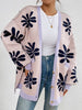 Contrast Dropped Shoulder Long Sleeve Cardigan test