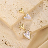 Heart-Shaped Pearl Drop Earrings test