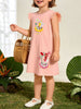 Children's Floral Embroidered Ruffle Sleeve Casual Dress test