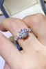 2 Carat Moissanite 925 Sterling Silver Ring test