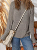 Ribbed High Neck Knitted Top test