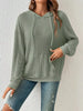 Ribbed Knit Long Sleeve Hoodie test