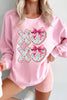 Bow Floral Printed Valentines Day XOXO Sweatshirt test