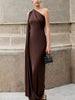 One-Shoulder Draped Maxi Dress test