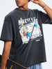 Men's Graphic Round Neck Short Sleeve T-Shirt test