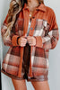 Plaid Button Up Long Sleeve Jacket test