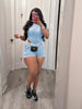 Ribbed Knit Bodysuit and Shorts Set test