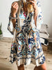 Bohemian Print Tiered Mini Dress test