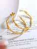 Titanium Steel C-Hoop Earrings test