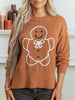 Oversized Drop Shoulder Round Neck Christmas Sweater test