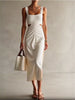 Ruched Cut-Out Midi Dress test