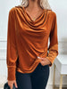 Perfee Ruched Long Sleeve Blouse test