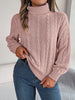 Cable-Knit Turtleneck Dropped Shoulder Sweater test