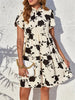 Printed Short Sleeve Mini Dress test