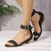 Elegant Open Toe Ankle Strap Sandals test