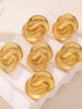 Titanium Steel Spiral Stud Earrings test