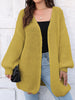 Open Front Dropped Shoulder Longline Cardigan test