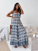 Printed Spaghetti Strap Wide-Leg Jumpsuit