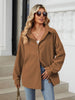 Collared Neck Long Sleeve Dropped Shoulder Shirt test