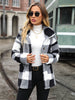 Plaid Collared Neck Button Down Jacket test