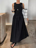 Round Neck Sleeveless Maxi Dress test